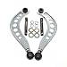 BLACKHORSE-RACING 2PCS Rear Adjustable Upper Camber Kit Silver Fit for 2006 2007 2008 2009 2010 2011 2012 2013 2014 2015 Honda Civic LX EX DX SI