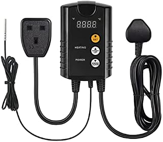 HBN Digital Thermostat Controller for Seed Germination, Reptiles and Brewing Breeding Incubation Greenhouse, 40-108°F, 8.3A 1992W