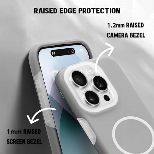 Image of Kratos Soft Silicone Case Cover Compatible with iPhone 14 Pro - Everyday Comfort Protection, Wireless Magnetic Charging Case with Raised Edge Camera & Screen Protection, Shock-Resistant Design