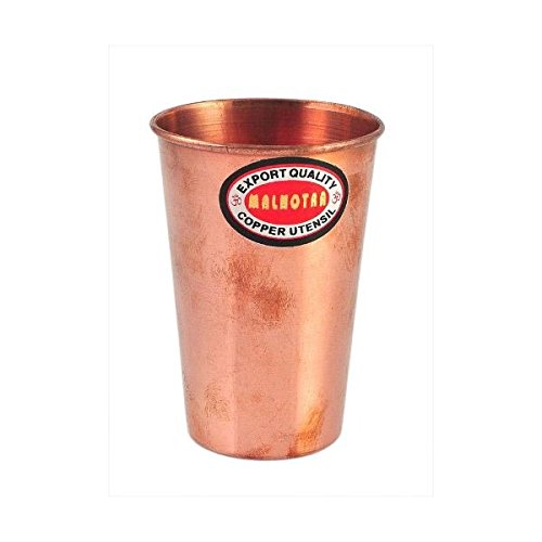 Karmakara Handmade Pure Glass Cup For Water India Copper