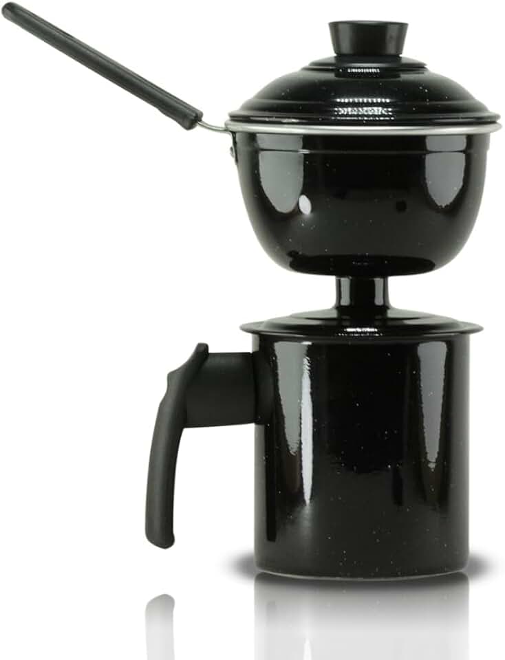 Cuscuzeira individual alumínio pequena vapor nordestino peito de moça peitinho panelas coloridas(Preto)