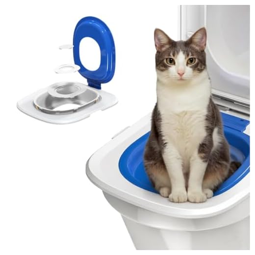 Cat Toilet Trainer Kit, Reusable Plastic Cat Potty Toilet Training Kit