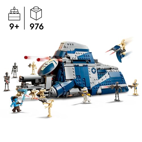 LEGO Star Wars Slag om Felucia Separatist MTT – Bouwbaar Speelgoed voor Kinderen met Speeder, 2 Minifiguren en 10 Droid Figuren – Cadeau voor Jongens vanaf 9 Jaar en Fans van The Clone Wars – 75435 - Afbeelding 3
