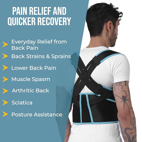 Image of ZEDAN Neoprene Posture Corrector Belt for Men & Women | Adjustable Shoulder & Neck Support Brace | Lightweight Back Straightener for Daily Posture Support