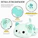 Imagen de shownicer Peluche de Gato Kuscheltier de Gato de Tela Kawaii Peluche de Gato Cojín de Gato Juguetes Plüsch Kätzchen de Peluche Almohada de Regalo para Niños Niñas 3+ años