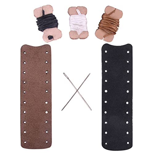WAYNE'S DOG Leather Lever Wrap for Lever Action, Handcrafted (3.5-inch, Black/Brown-Suede Leather)