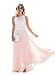 ABD Women's Vintage Lace Chiffon Formal Party Wedding Bridesmaid Long Dress