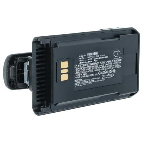 Batería Yaesu Vertex FNB-V138LI vhbw de 2200 mAh de Li-Ion con pinza incluida