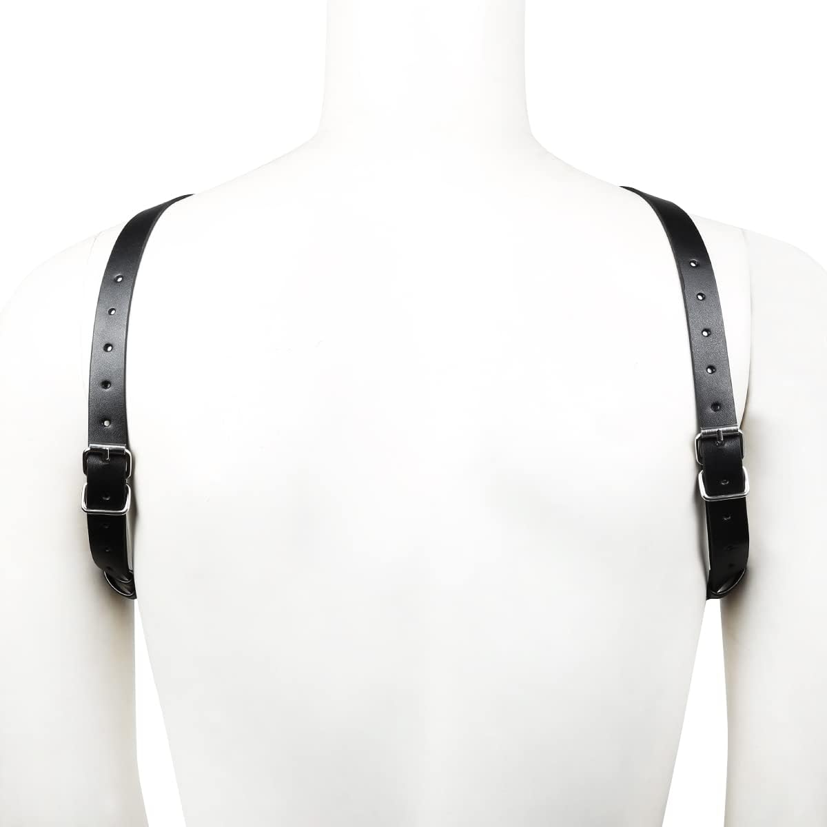 BDSM Bondage Leather Sex Goods Shirt-Front for Male Homosexual Performance Props Leather Clothing PU Leather Fun Women's Clothing