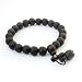 Dark Wood Beads Tibetan Buddhist Wrist Mala Bracelet for Meditation
