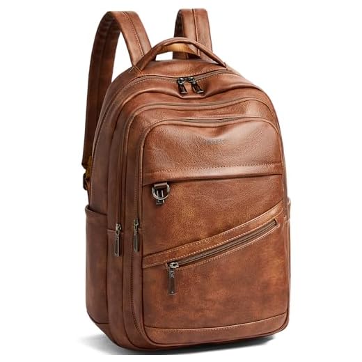 LATMAP Spacious Vegan Leather Backpack