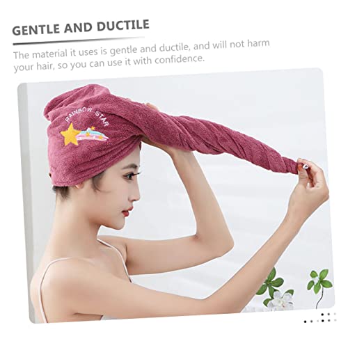 Balacoo 10 Pçs Toalha De Cabelo Seco Chuveiro Envoltório De Cabelo Toalha De Secagem Rápida Cabelo T
