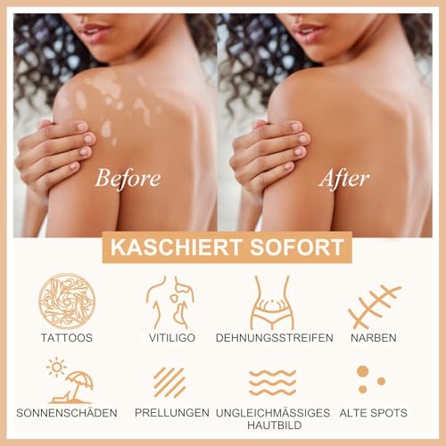 Body Make-Up Waterproof,Body Coverage Perfector for Legs,Tattoo Make Up Cover,Leg Makeup without Transmission,100ml Skin Perfecting Body Foundation,Flawless Skin Perfecting Concealer