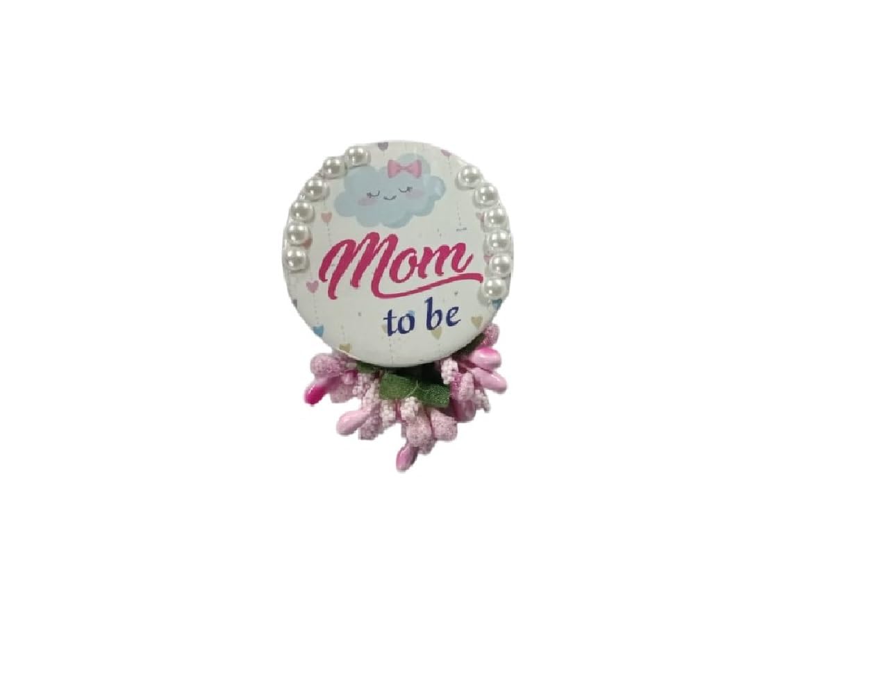 Party Crave MOM TO BE & DAD TO BE Badge For Baby Shower Theme Celebration Decoration Item/Pin Badge For Family/Baby Shower Party Kit (Set of 2)