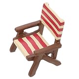 Adornos de mini sillas de playa: hechos de materiales estables y confiables, sin rebabas, sin deformaciones ni decoloraciones, sin deformaciones ni grietas, modelo de mini muebles