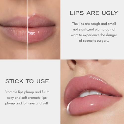 Lip Oil Set, Clear Lip Gloss Sets for Teenage Girls, 2Pcs Hydrating Plumping Lip Glow Oil Lip Balm Multipack, Moisturizing Liquid Lipstick Lip Care Kit Lip Plumper Lipgloss Make up Gifts for Women - Image 8