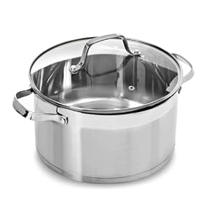 Blackmoor 24cm Stainless Steel Stockpot with Lid/High Grade, PFAS-Free, Suitable for All Hob Types Including Induction and Oven Cooking/Pro Range 65229