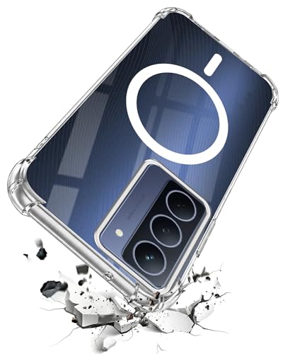 Image of Jkobi Shockproof Crystal-Clear Back Cover for Realme Narzo 80x (Magsafe Wireless Support | Drop & Camera Protection | Hard Polycarbonate)
