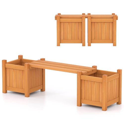 S AFSTAR Outdoor Planter Bench
