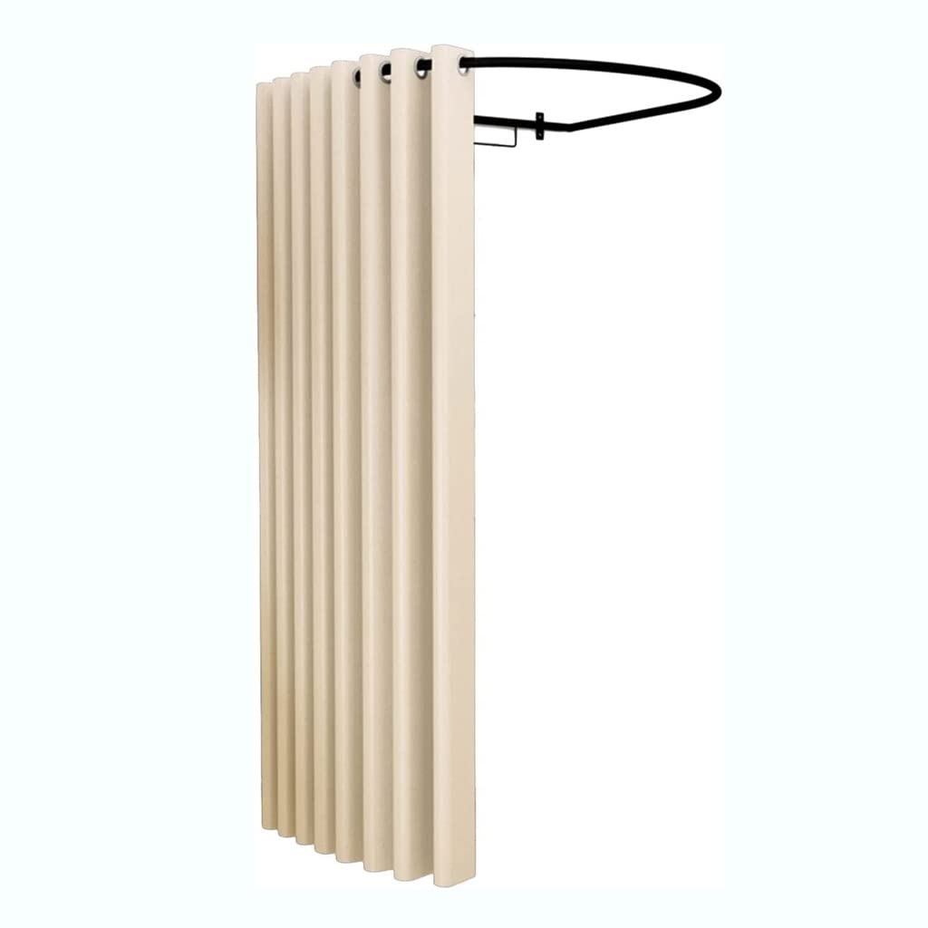 Cabine d'essayage à anneaux amovible et cadre de vestiaire portable pour boutique