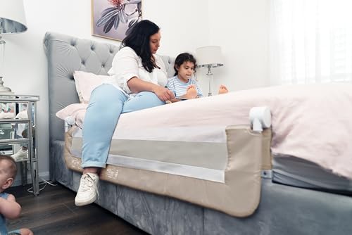 Barandilla protectora de cama anticaídas infantil de 140 cm lavable 4