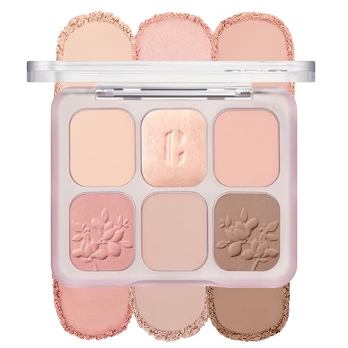 Image of CLIO Muse Master Eyeshadow Palette, Korean Royal Heritage Edition, Baked Cream Powder Formula, Soft Coral 6-Color with Matte & Shimmer for Daily Makeup, Safe for Sensitive Eyes (02 FLOWER SEDAN CORAL)