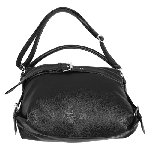Sac cabas noir femme pour les jours actifs style seau vintage et pratique