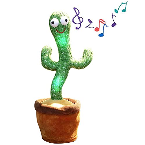 Wriggle Cacto dançante, pacote com 2 cactos luminosos dançantes e cantantes, com 120 músicas de cact