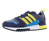 adidas ZX 700 High-Definition Mens Shoes Size 10.5, Color: Collegiate Navy/Acid Yellow/Sonic Aqua