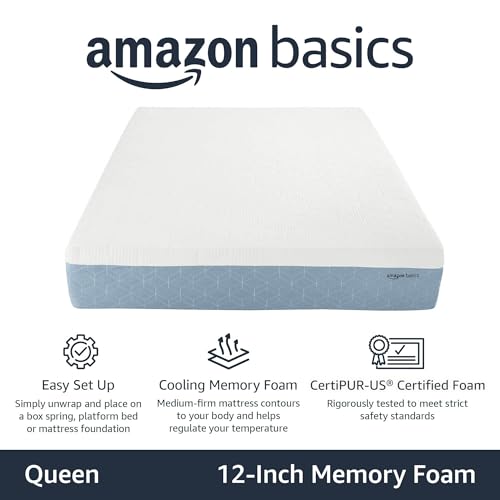 Amazon Basics Memory Foam Mattress White thumbnail 2