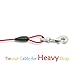 Petest 30ft Tie-Out Cable with Crimp Cover for Heavy Dogs Up to 125 Pounds Black & Red