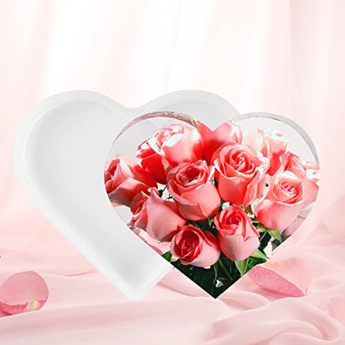 Resin Moulds Heart 4 Pieces Sign Molds Heart Memorial Epoxy Resin Moulds Condolence Grief Signs Silicone Casting Molds, DIY Craft Silicone Moulds for Making Resin Casting Crafts Decoration