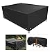 Produktbild ROSENICE Rechteckige Gartenmöbel Schutzhülle Abdeckplane Abdeckung Abdeckhaube 213 x 132 x 74 cm (Schwarz Wasserdicht)