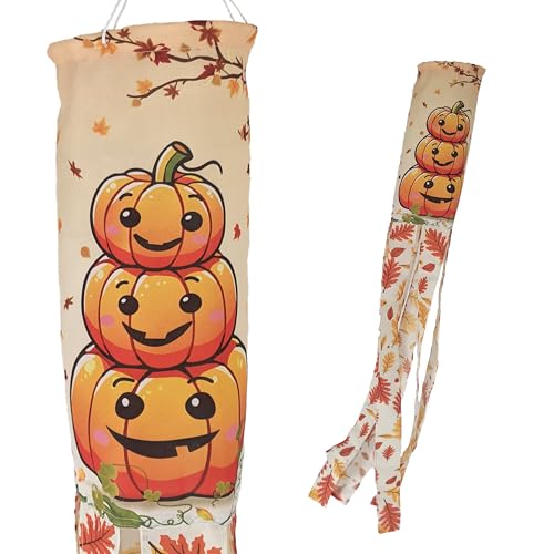 Madrona Brands Stacked Pumpkins Windsack, 121,9 cm