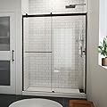DreamLine Sapphire-V 56-60 in. W x 76 in. H Bypass Shower Door in Oil Rubbed Bronze and Clear Glass
