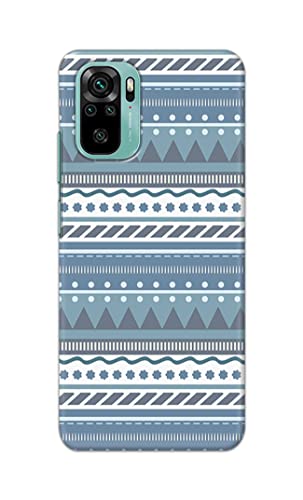 Image of Printed Hard Back Cover Case for Mi Redmi Note 11 SE Back Cover (Seamless Geometric Tribal Pattern) -1803