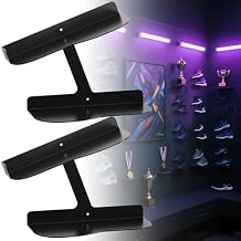 2 Pack H Type Floating Shoe Rack for Wall, Metal Wall Mount Floating Shoe Shelves, Wall Mount Floating Sneaker Display Rack, Levitating Shoe Organizer for Sneaker Collector Advertising Exhibition
