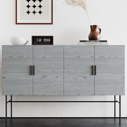 Papier peint imperméable pour bureau et table effet bois gris rustique