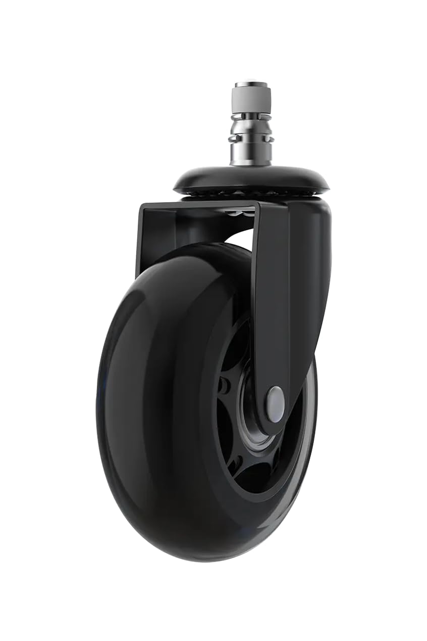 DXRacer Blade Wheels – 5er Set Premium-Stuhlrollen (75 mm) Bring dein Gaming-Setup auf das nächste Level – mit den DXRacer Blade Wheels im praktischen 5er-Set.