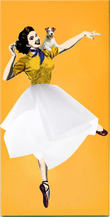 Flying Skirt Tissue Box - The Original Award-Winning Lady Skirt Design Resin Pop Art Weighted Metal Base Made in Korea Premium Gifts & Novelty Home Decor by Spextrum (Orange)