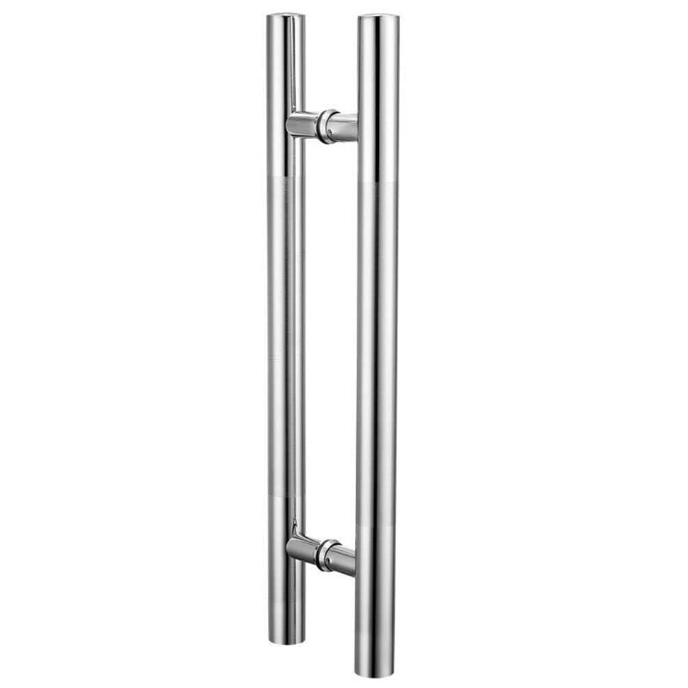 Poignée de porte coulissante inox 80 cm pour porte en verre de douche et cuisine de restaurant