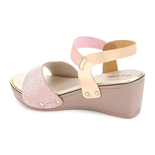 Marc Loire Women Soft Comfortable metal Solid Wedge Heels