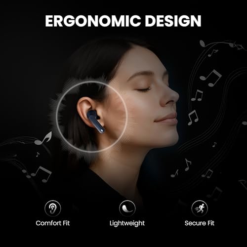 Image of Wireless Earbuds, TWS Bluetooth 5.3, ENC, Touch Controls, Blue