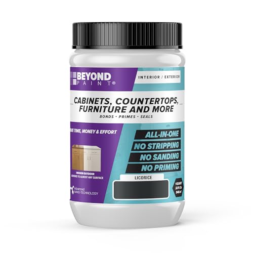 BEYOND PAINT - Furniture, Cabinets and More All-in-One Refinishing Paint Quart- Color: Licorice