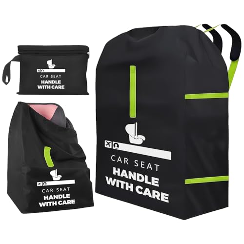 KANGBES Transporttasche Kindersitz Flugzeug: Kindersitz Tasche für Babyschale, Transporttasche Buggy Tasche SchutzhüLle für Kinderwagen Autositz Car Seats，Tragbar, mit Schultergurt