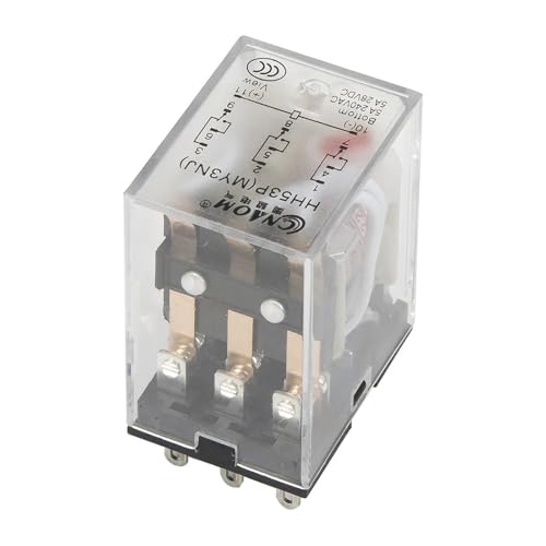 Relé electromagnético HH53PL de 24V CC con indicador LED serie HH53P MY3 pack de 10 unidades