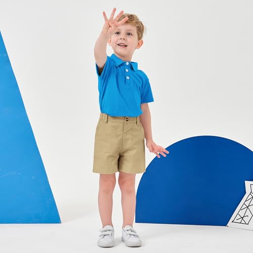 Image of Volunboy Baby Boy Summer Clothes Short Sleeve Polo Shirts Shorts Set Pique Beach Outfits