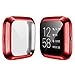 [8-Pack] Screen Protector Case Compatible with Fitbit Versa 2 Smartwatch, All-Around TPU Plated Protective Cover Scratch Resistant Bumper Shell Accessories (8 Colors, Versa 2)