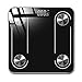 BINGFANG-W Discs Waage Personenwaage, Scientific Smart Electronic Backlit Digital-Körpergewicht Waage, Bluetooth App Android oder iOS, 180Kg, Schwarz Abrasive