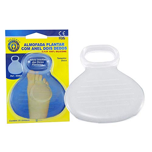 Almofada Plantar com Anel Dois Dedos, Ortho Pauher, Translucido, Único, Ortho Pauher